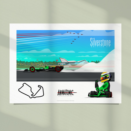 Gabriel Bortoleto 2025 British GP & Silvertone – Art Print
