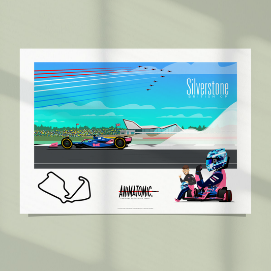 Pierre Gasly 2025 BritishGP & Silverstone – Art Print