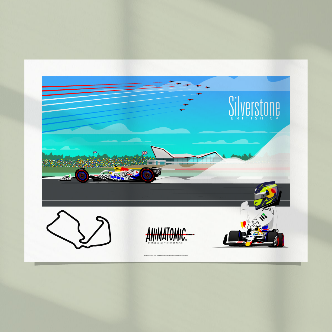 Isack Hadjar 2025 BritishGP & Silverstone – Art Print