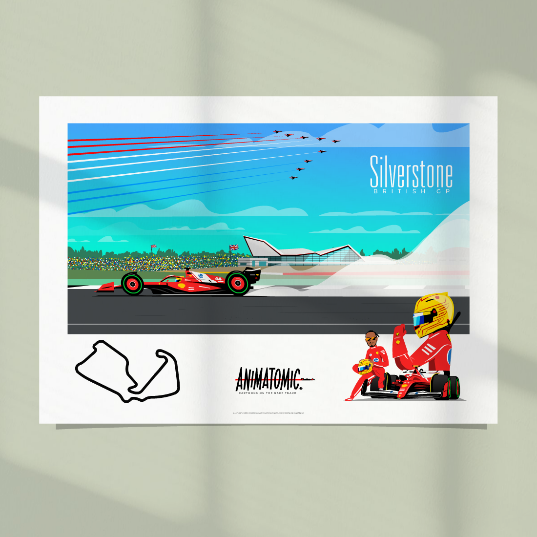 Lewis Hamilton 2025 BritishGP & Silverstone – Art Print