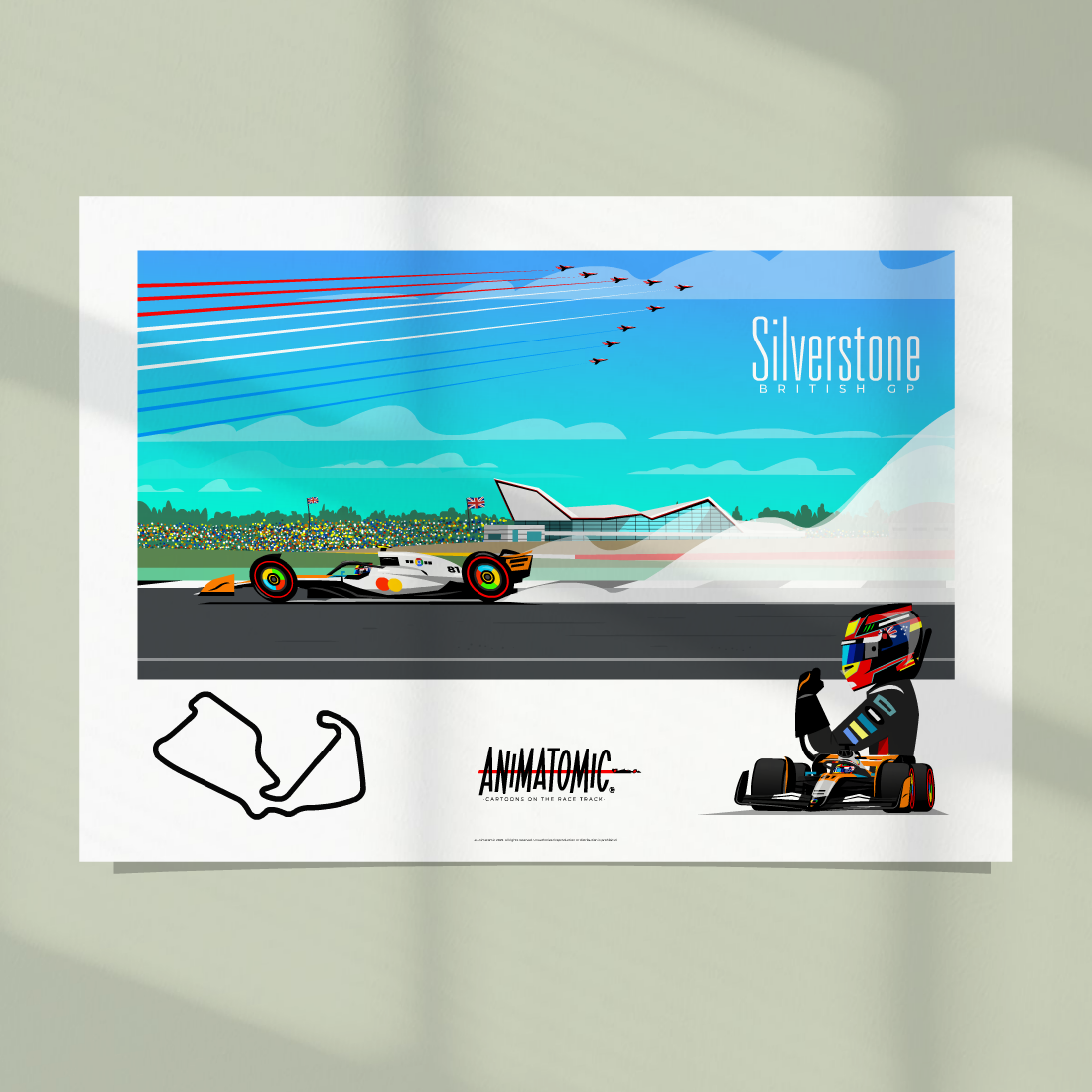 Oscar Piastri 2025 BritishGP & Silverstone – Art Print