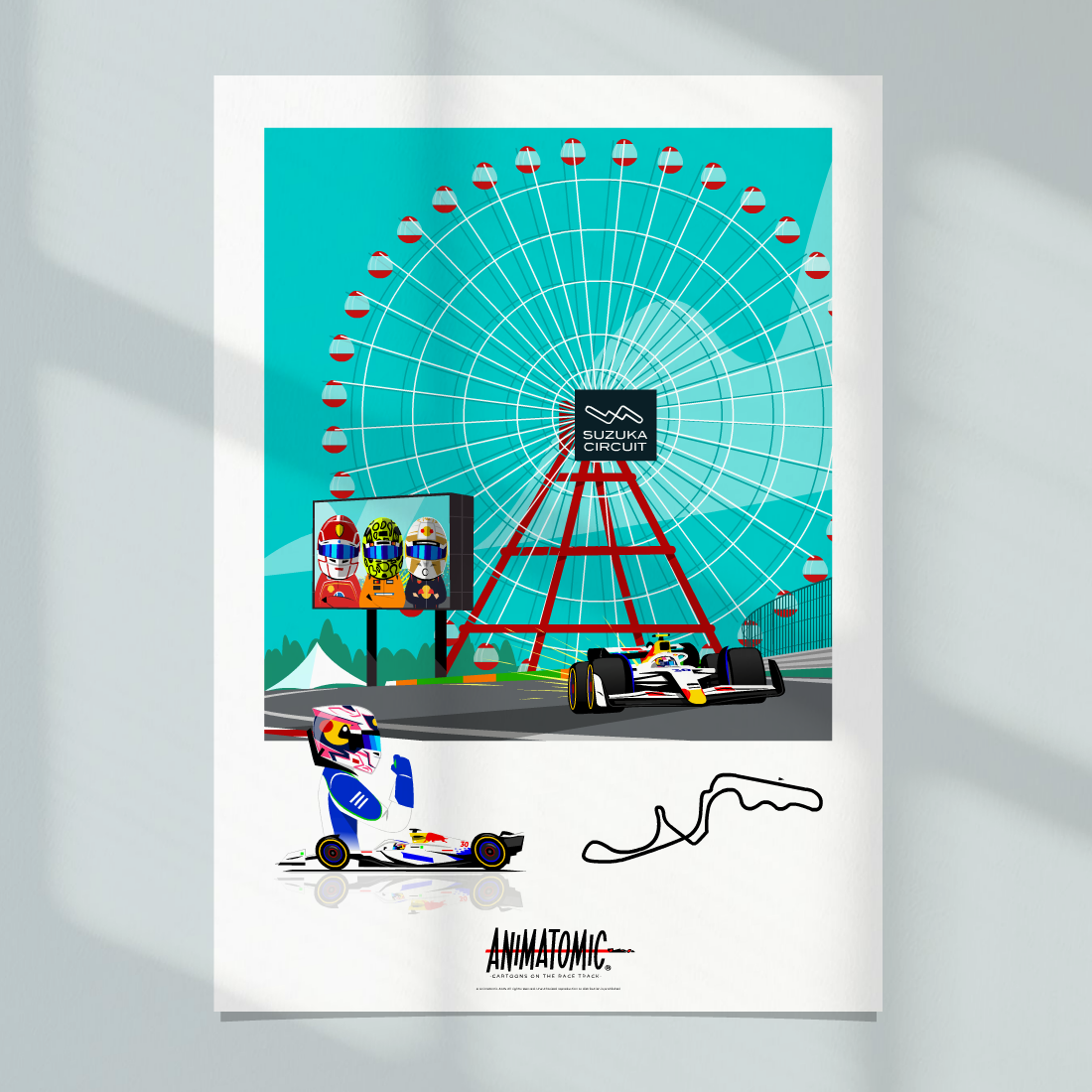 Liam Lawson 2025 Suzuka & Japanese GP – Art Print