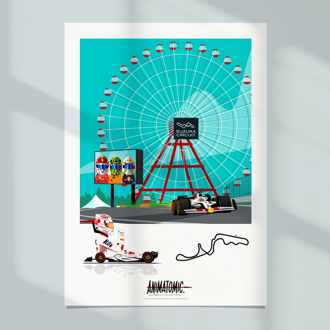 Max Verstappen 2025 Suzuka & Japanese GP – Art Print