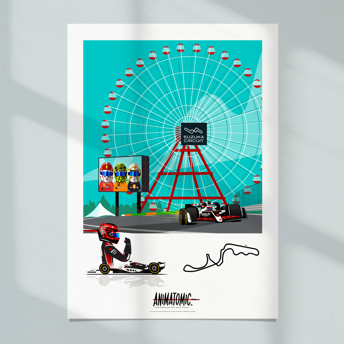 Esteban Ocon 2025 Suzuka & Japanese GP – Art Print