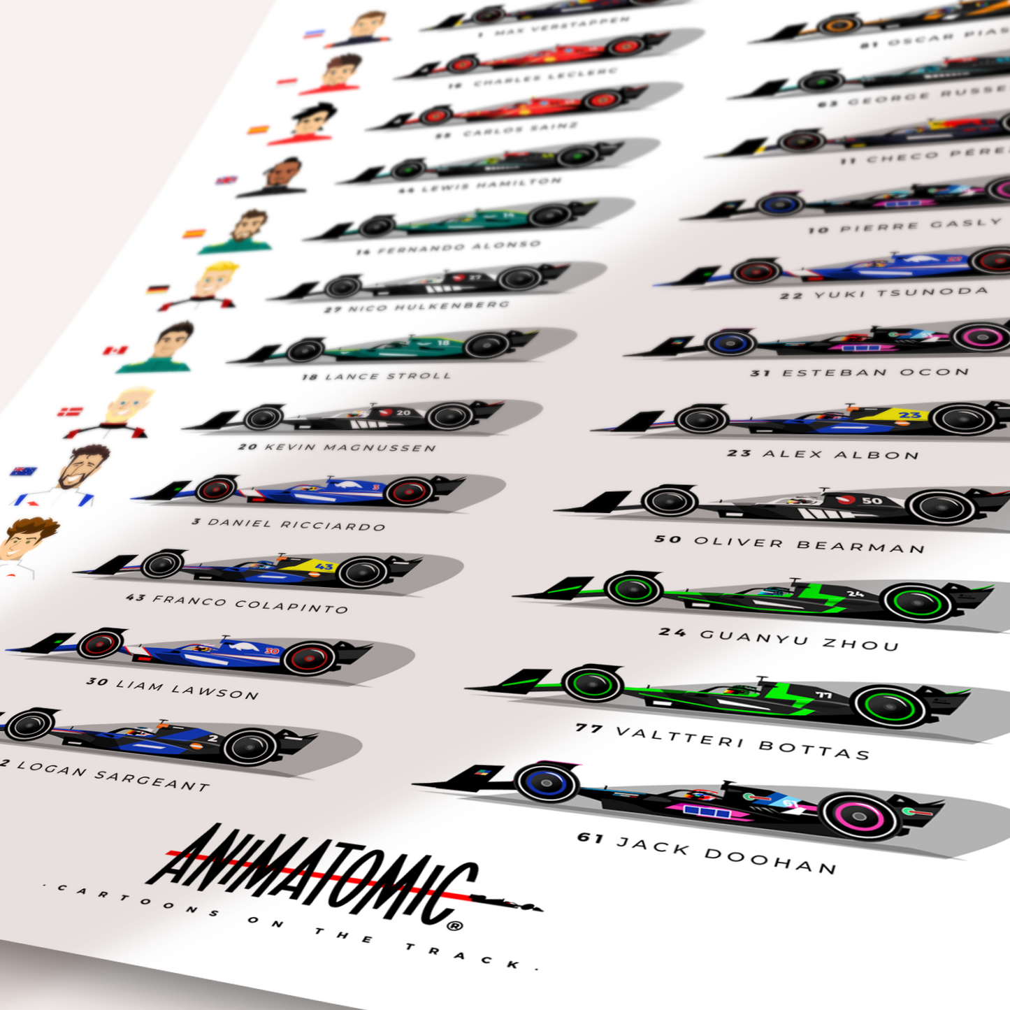 Poster 70 x 50 cm 2024 Cars & Drivers