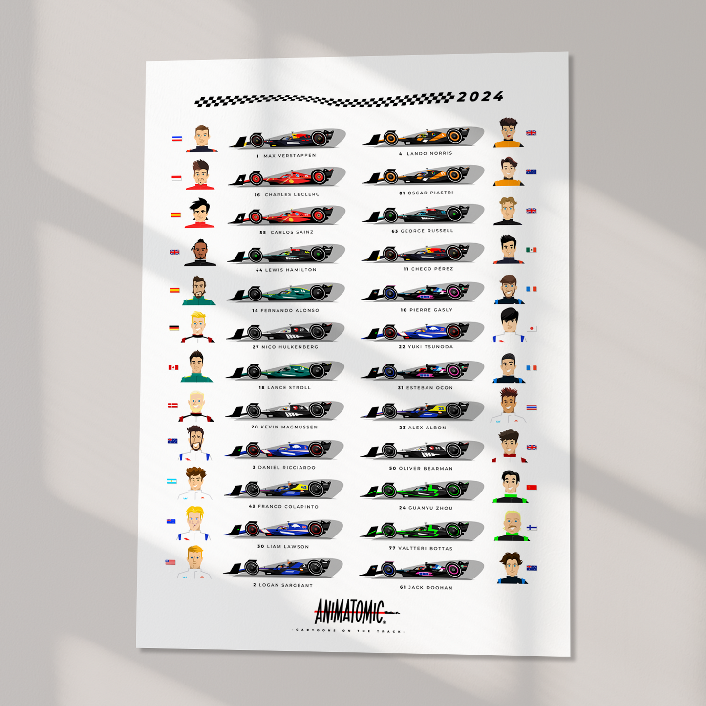 Poster 70 x 50 cm 2024 Cars & Drivers