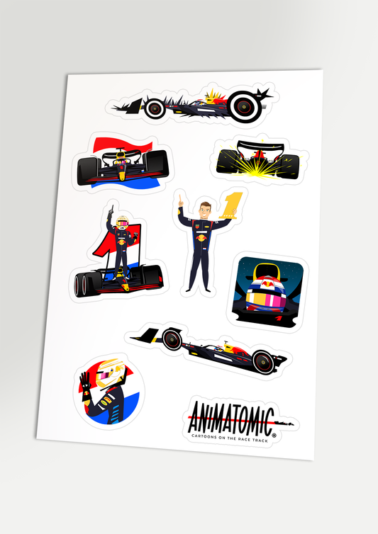 Max Verstappen 2024 Sticker sheet (21 x 14.8 cm)