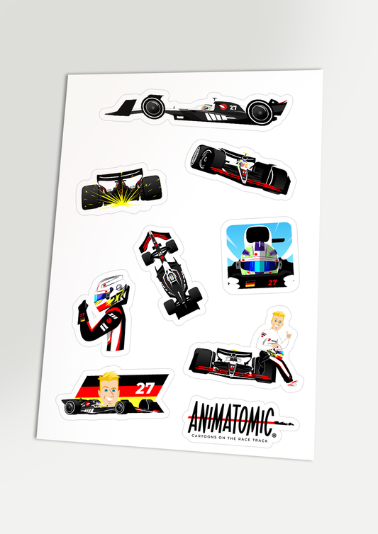 Nico Hülkenberg 2024 Sticker sheet (21 x 14.8 cm)