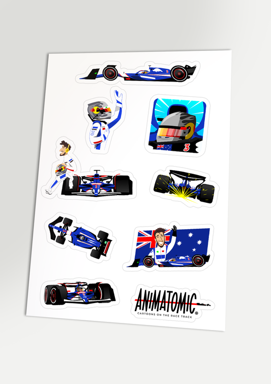 Daniel Ricciardo 2024 Sticker sheet