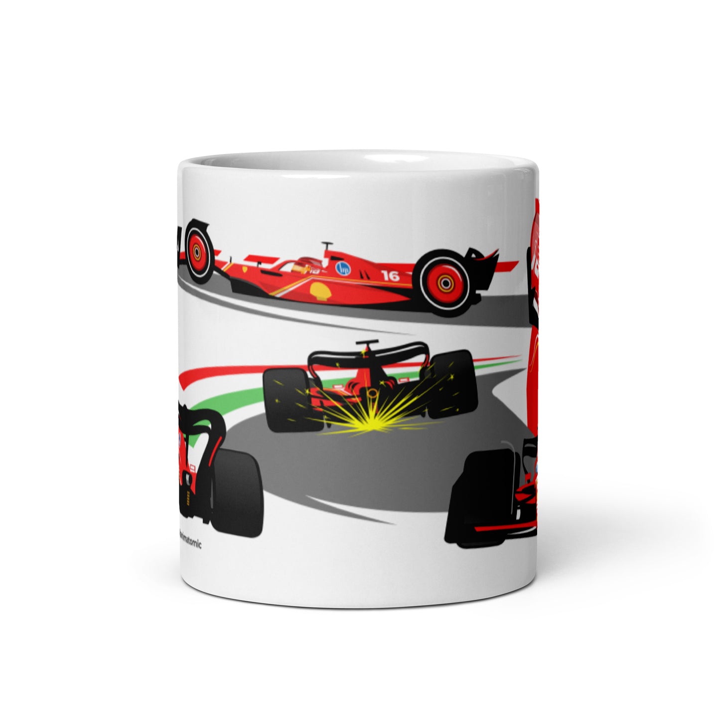 Charles Leclerc 2024 11 oz White glossy mug