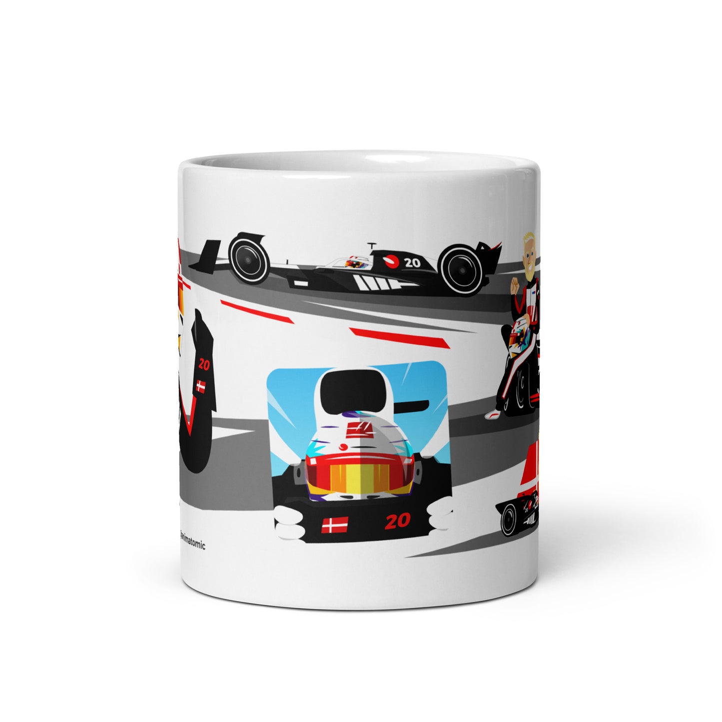 Kevin Magnussen 2024 11 oz White glossy mug