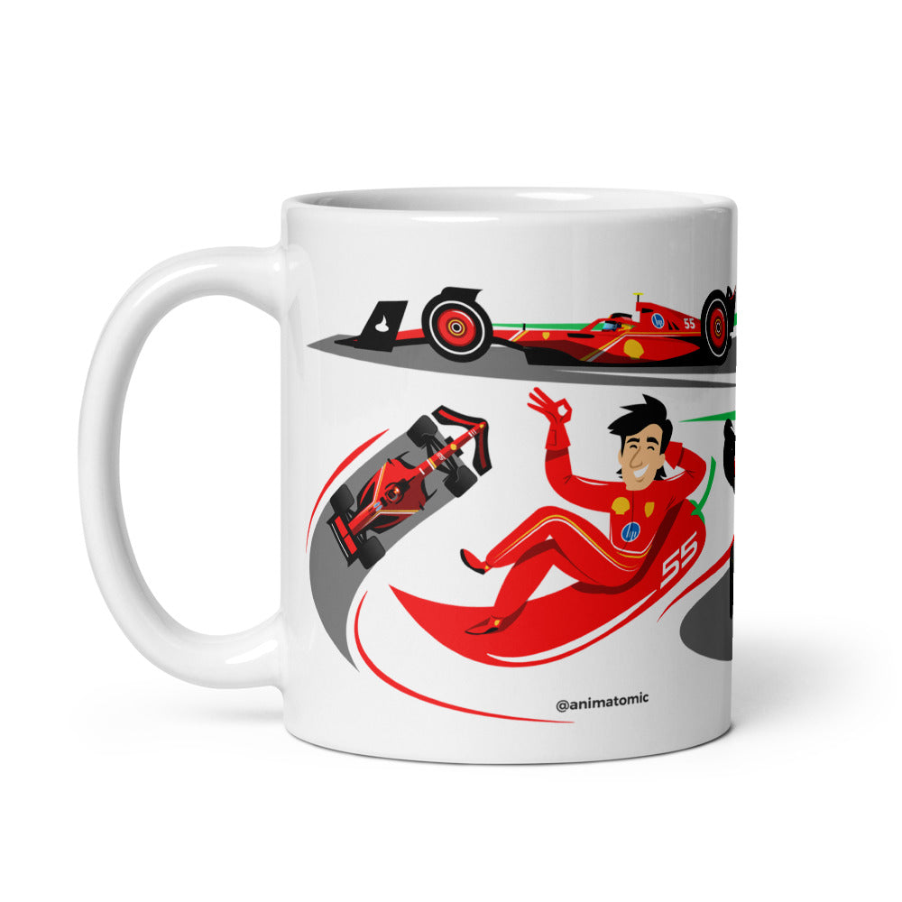 Carlos Sainz 2024 11 oz White glossy mug