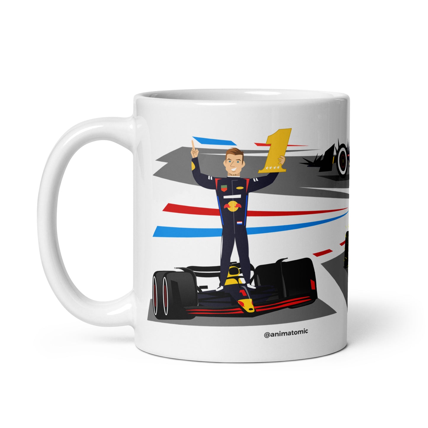 Max Verstappen 2024 11 oz White glossy mug