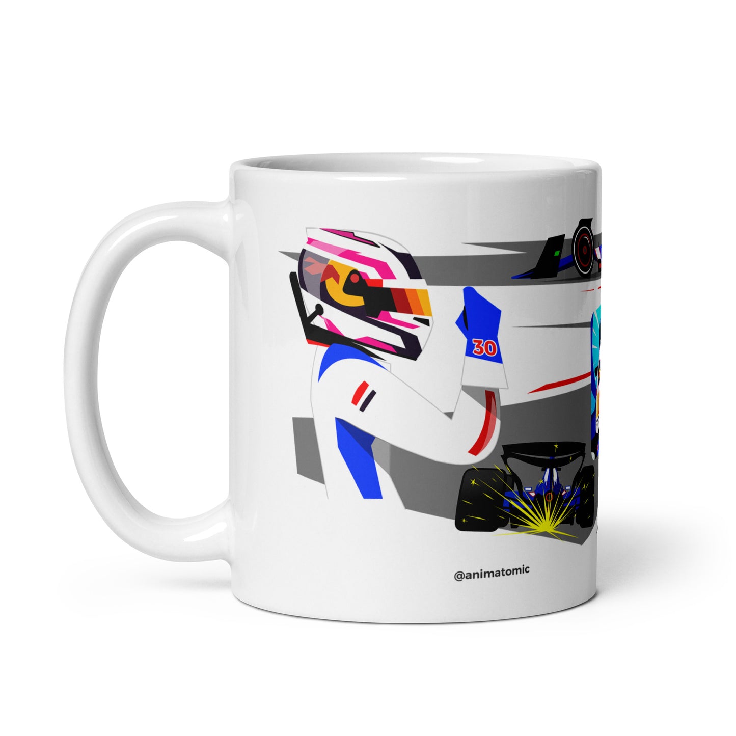 Liam Lawson 2024 11 oz White glossy mug
