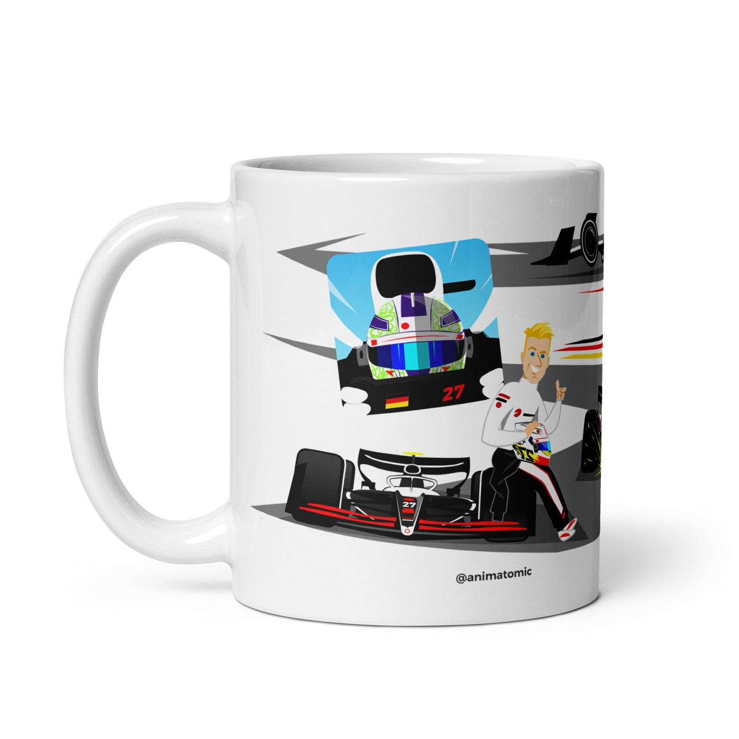 Nico Hulkenberg 2024 11 oz White glossy mug