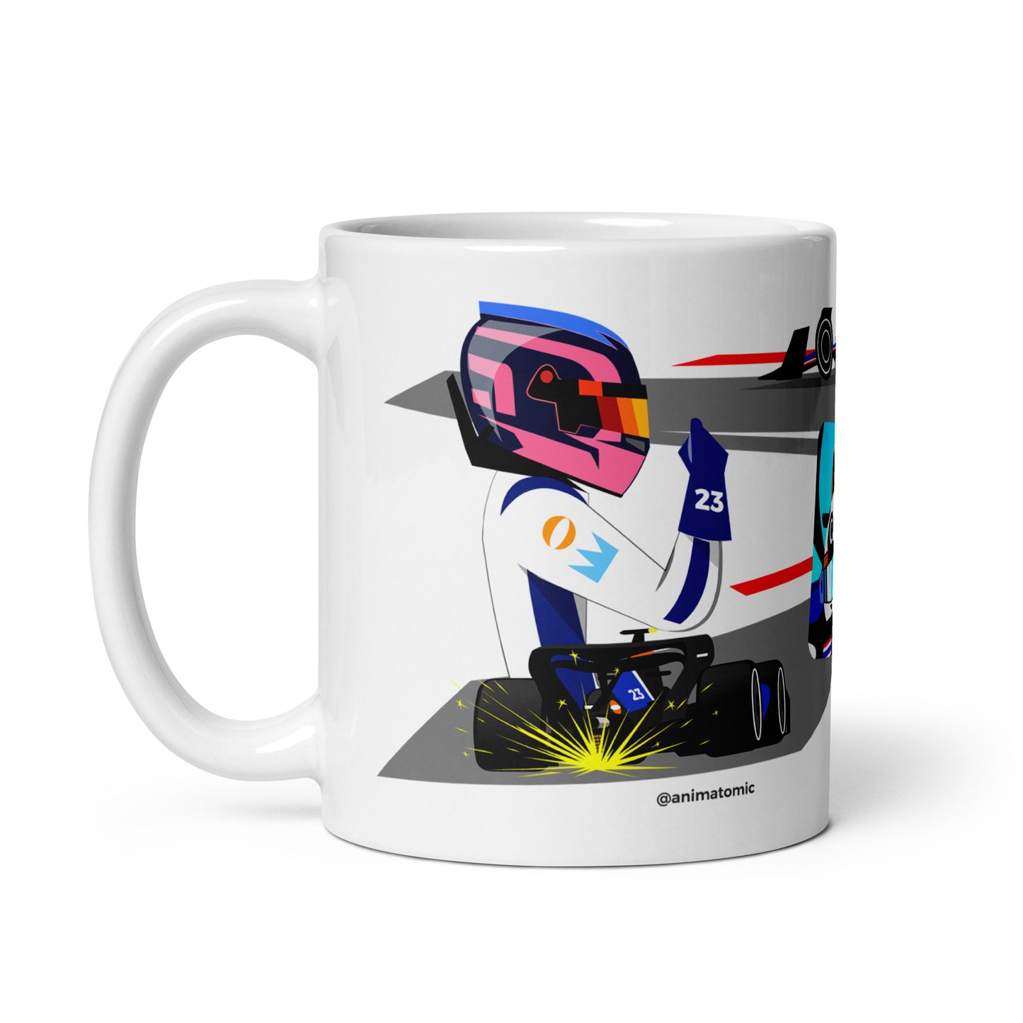 Alex Albon 2024 11 oz White glossy mug