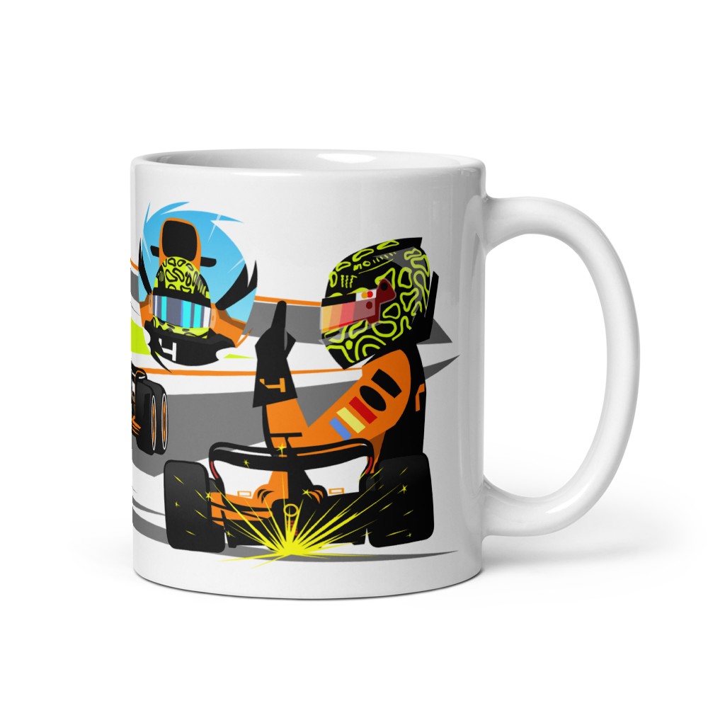 Lando Norris 2024 11 oz White glossy mug
