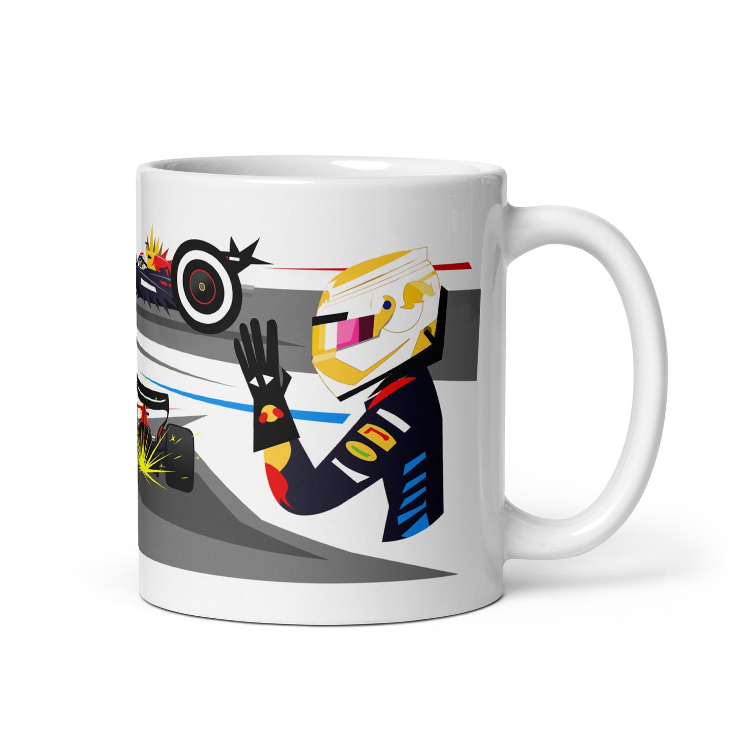 Max Verstappen 2024 11 oz White glossy mug