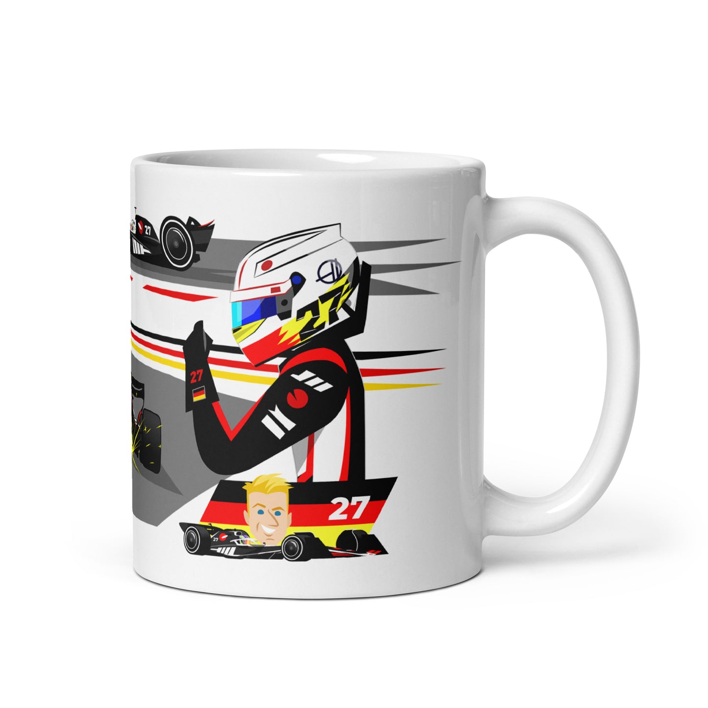 Nico Hulkenberg 2024 11 oz White glossy mug