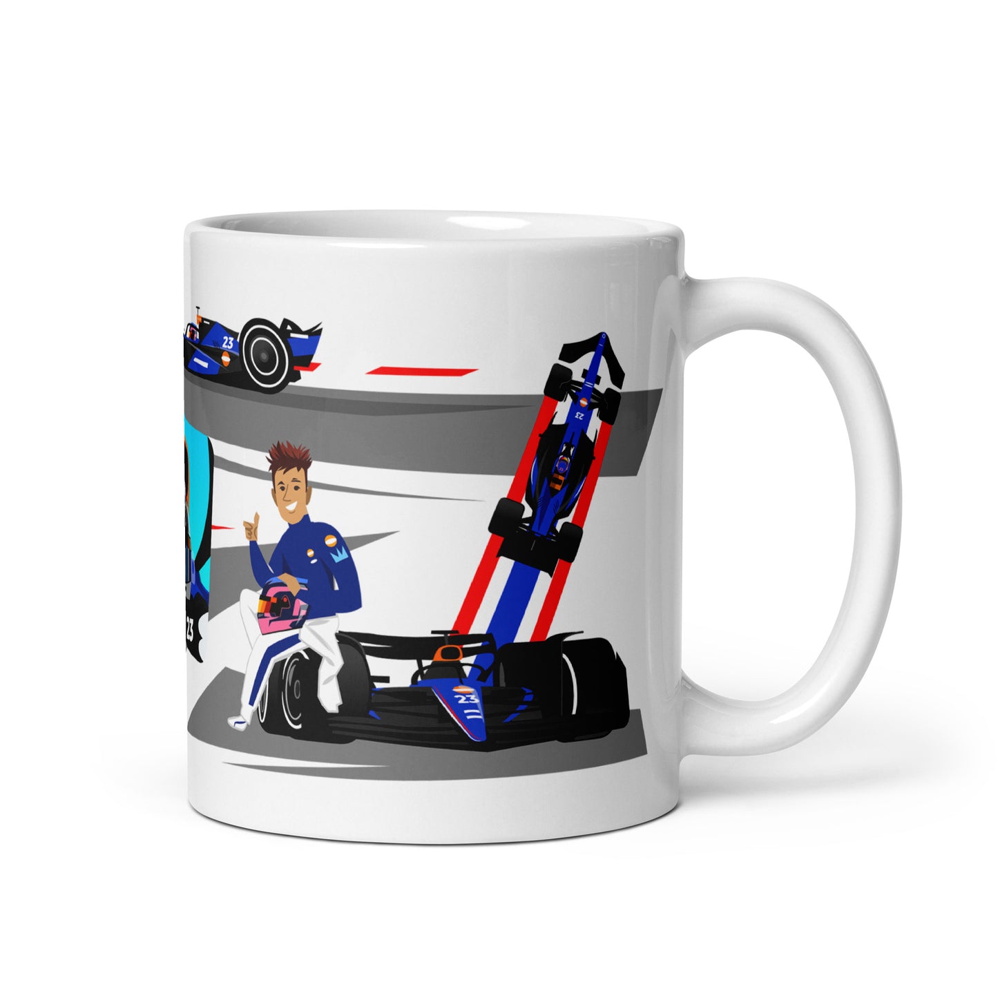 Alex Albon 2024 11 oz White glossy mug